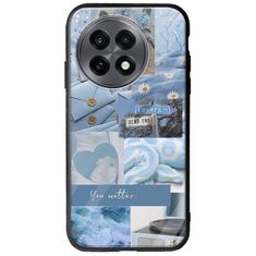 Aesthetic Blue OnePlus 13R 5G Groove TPU (Tempered Glass και TPU)