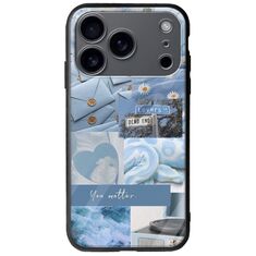 Aesthetic Blue iPhone 17 Pro Max Groove TPU (Tempered Glass και TPU)
