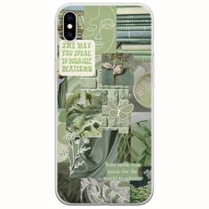Aesthetic Green iPhone X / XS Flexible TPU (Διάφανη Σιλικόνη)