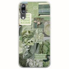 Aesthetic Green Huawei P20 Flexible TPU (Διάφανη Σιλικόνη)
