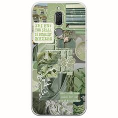 Aesthetic Green Huawei Mate 10 Lite Flexible TPU (Διάφανη Σιλικόνη)