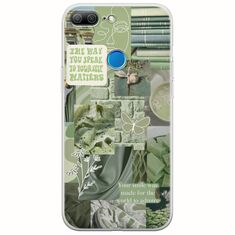 Aesthetic Green Huawei Honor 9 Lite Flexible TPU (Διάφανη Σιλικόνη)