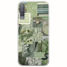 Aesthetic Green Samsung Galaxy A7 2018 Flexible TPU (Διάφανη Σιλικόνη)