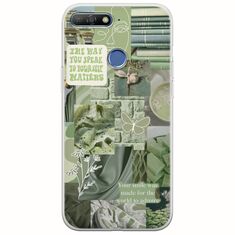 Aesthetic Green Huawei Y6 Prime 2018 Flexible TPU (Διάφανη Σιλικόνη)