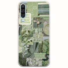 Aesthetic Green Huawei P30 Flexible TPU (Διάφανη Σιλικόνη)