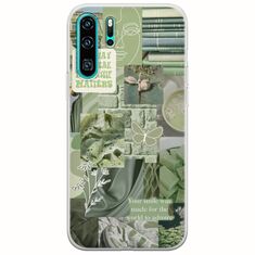 Aesthetic Green Huawei P30 Pro Flexible TPU (Διάφανη Σιλικόνη)