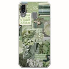 Aesthetic Green Samsung Galaxy A40 Flexible TPU (Διάφανη Σιλικόνη)