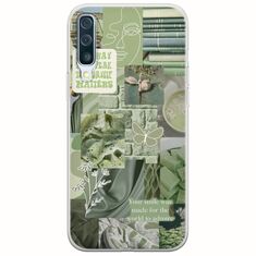Aesthetic Green Samsung Galaxy A50 Flexible TPU (Διάφανη Σιλικόνη)