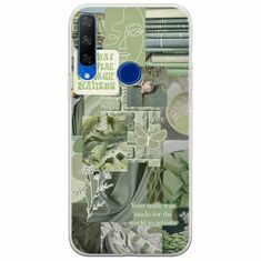 Aesthetic Green Huawei Honor 20 Lite Flexible TPU (Διάφανη Σιλικόνη)