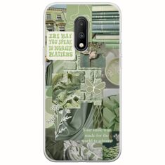 Aesthetic Green OnePlus 7 Flexible TPU (Διάφανη Σιλικόνη)