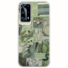 Aesthetic Green Huawei P40 Flexible TPU (Διάφανη Σιλικόνη)