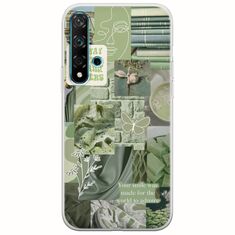 Aesthetic Green Huawei Nova 5T Flexible TPU (Διάφανη Σιλικόνη)