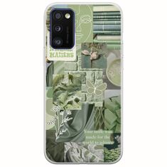 Aesthetic Green Samsung Galaxy A41 Flexible TPU (Διάφανη Σιλικόνη)
