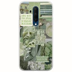 Aesthetic Green OnePlus 7T Pro Flexible TPU (Διάφανη Σιλικόνη)