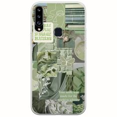 Aesthetic Green Samsung Galaxy A20s Flexible TPU (Διάφανη Σιλικόνη)