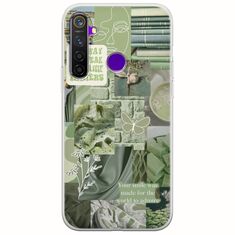 Aesthetic Green Realme 5 Pro Flexible TPU (Διάφανη Σιλικόνη)