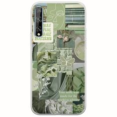 Aesthetic Green Huawei P Smart S Flexible TPU (Διάφανη Σιλικόνη)