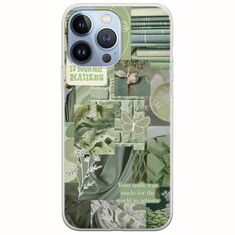 Aesthetic Green iPhone 13 Pro Flexible TPU (Διάφανη Σιλικόνη)