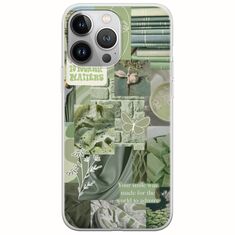 Aesthetic Green iPhone 13 Pro Max Flexible TPU (Διάφανη Σιλικόνη)