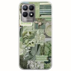 Aesthetic Green Realme 8i Flexible TPU (Διάφανη Σιλικόνη)