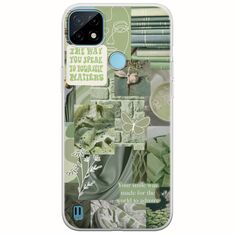 Aesthetic Green Realme C21Y / Realme C25Y Flexible TPU (Διάφανη Σιλικόνη)