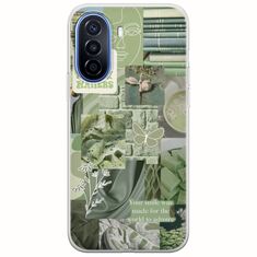 Aesthetic Green Huawei Nova Y70 Flexible TPU (Διάφανη Σιλικόνη)