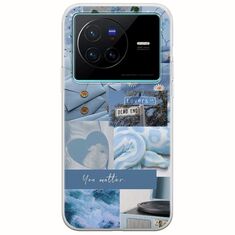 Aesthetic Blue Vivo X80 Flexible TPU (Διάφανη Σιλικόνη)
