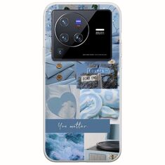 Aesthetic Blue Vivo X80 Pro Flexible TPU (Διάφανη Σιλικόνη)