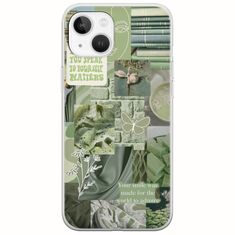 Aesthetic Green iPhone 14 Flexible TPU (Διάφανη Σιλικόνη)
