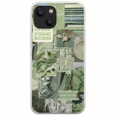 Aesthetic Green iPhone 14 Plus Flexible TPU (Διάφανη Σιλικόνη)