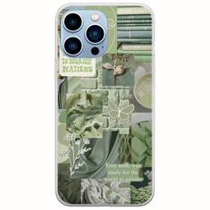 Aesthetic Green iPhone 14 Pro Max Flexible TPU (Διάφανη Σιλικόνη)