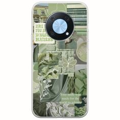 Aesthetic Green Huawei Nova Y90 Flexible TPU (Διάφανη Σιλικόνη)