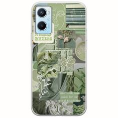 Aesthetic Green Oppo A96 4G Flexible TPU (Διάφανη Σιλικόνη)