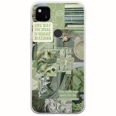 Aesthetic Green Google Pixel 4a 4G Flexible TPU (Διάφανη Σιλικόνη)