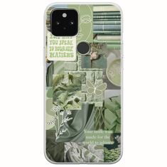 Aesthetic Green Google Pixel 4a 5G Flexible TPU (Διάφανη Σιλικόνη)