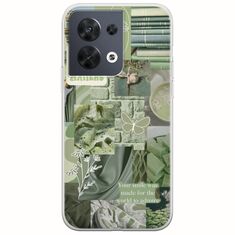Aesthetic Green Oppo Reno 8 5G Flexible TPU (Διάφανη Σιλικόνη)