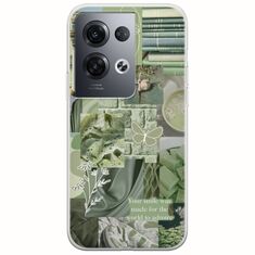 Aesthetic Green Oppo Reno 8 Pro 5G Flexible TPU (Διάφανη Σιλικόνη)