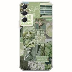 Aesthetic Green Samsung Galaxy A34 5G Flexible TPU (Διάφανη Σιλικόνη)