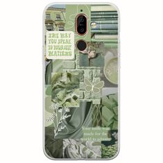 Aesthetic Green Nokia 7 Plus  Flexible TPU (Διάφανη Σιλικόνη)