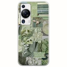 Aesthetic Green Huawei P60 Pro Flexible TPU (Διάφανη Σιλικόνη)