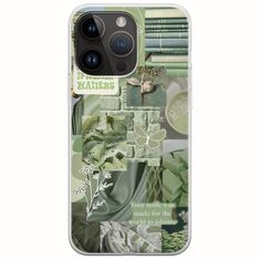 Aesthetic Green iPhone 15 Pro Max Flexible TPU (Διάφανη Σιλικόνη)