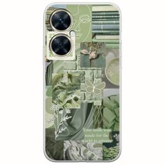 Aesthetic Green Huawei Nova 11i Flexible TPU (Διάφανη Σιλικόνη)