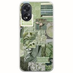 Aesthetic Green Oppo A18 4G Flexible TPU (Διάφανη Σιλικόνη)