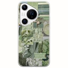 Aesthetic Green Huawei Pura 70 Pro Flexible TPU (Διάφανη Σιλικόνη)