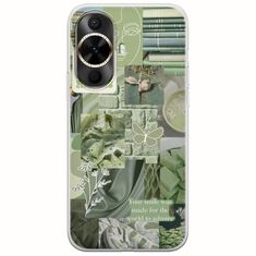 Aesthetic Green Huawei Nova 12s Flexible TPU (Διάφανη Σιλικόνη)