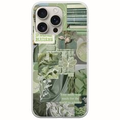 Aesthetic Green iPhone 16 Pro Flexible TPU (Διάφανη Σιλικόνη)