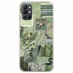Aesthetic Green OnePlus 9R 5G Flexible TPU (Διάφανη Σιλικόνη)