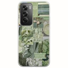 Aesthetic Green Oppo Reno 12 Pro 5G Flexible TPU (Διάφανη Σιλικόνη)