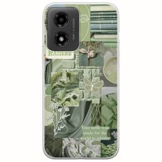Aesthetic Green Motorola Moto G04 Flexible TPU (Διάφανη Σιλικόνη)
