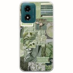Aesthetic Green Motorola Moto G04s Flexible TPU (Διάφανη Σιλικόνη)